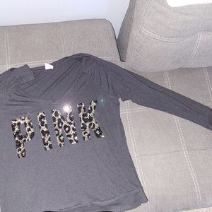 PINK-VS 3/4 length shirt